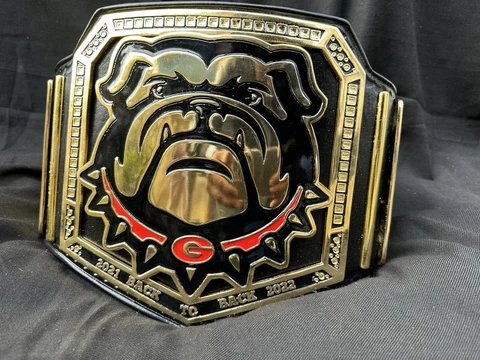 GOERGIA BULLDOG NATIONAL CHAMPIONS BELT with new logo Cover