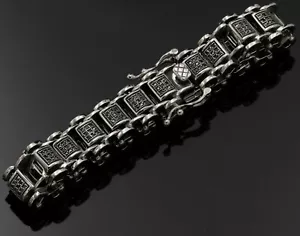 Pulsera de acero inoxidable circonita cúbica sin deslustre - Imagen 1 de 4