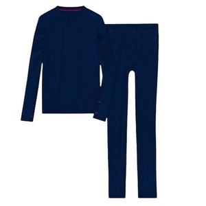 Cuddl Duds Boys Performance Baselayers Thermal Top & Pants NEW Blue XL (16/18) - Picture 1 of 6