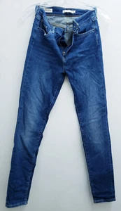Preowned- Levis 721 High Rise Skinny Italian Selvedge Denim Womens Size 26 - Picture 1 of 4