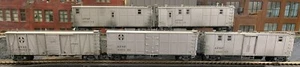 MOW ATSF / Santa Fe x 5 Cars - Brass painted and weathered HO - Picture 1 of 24