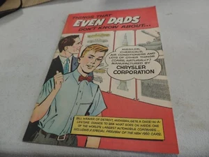 Things That Even Dads Don't Know About (1959 Chrysler Corp) Promotional Comic - Picture 1 of 3