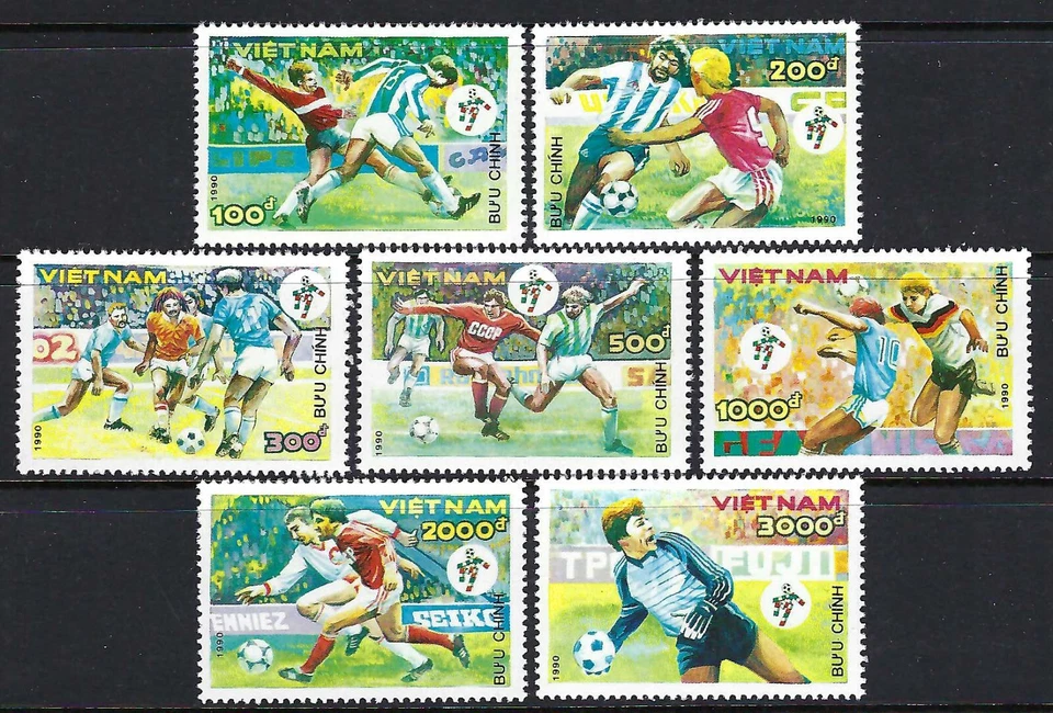 Vietnam 1990 8v MNH Copa Mundial de Fútbol Campeonato Italia 90' Deportes Foto 1 de 1