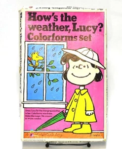 RETRO 1972 PEANUTS COLORFORM SET HOW 'S THE WEATHER LUCY - Bild 1 von 10