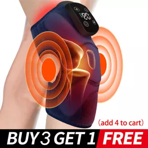 Knee Massager with Heat Infrared Red Light Therapy Relief Vibrating Compression- - Picture 1 of 18