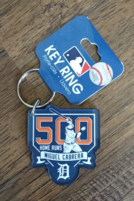 MIGUEL CABRERA Detroit Tigers 500 Home Runs Keychain WinCraft New - Image 1 of 2
