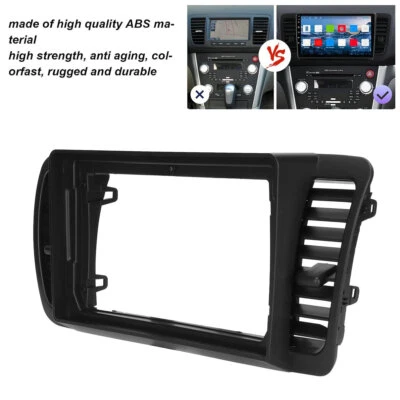 9" polegadas 2Din para 2004-2009 Subaru Legacy carro rádio estéreo quadro painel fáscia - Imagem 1 de 4
