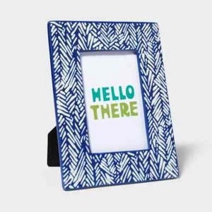 Ceramic Silk Screen Picture Frame Blue - Tabitha Brown - Picture 1 of 3