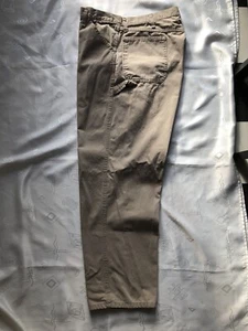 Mens wrangler carpenter pants 38x32 94LSWGK Tan 100% Cotton - Picture 1 of 9