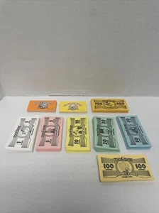 Monopoly Looney Tunes Replacement Laughs Play Money And Orange & Yellow Cards - Picture 1 of 3