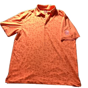 Greg Norman Golf Poloshirt Herren LG Orange Rautenmuster WHISTLING STRAITS Course - Bild 1 von 9
