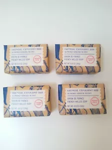 4 Pack Trader Joes French Milled Oatmeal Exfoliant Almond Ginger Scent Bar Soap  - Picture 1 of 8