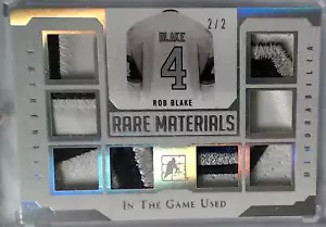 2017 Leaf In the Game Used Rare Materials Silver Spectrum #RM-27 ROB BLAKE 2/2 - Picture 1 of 1