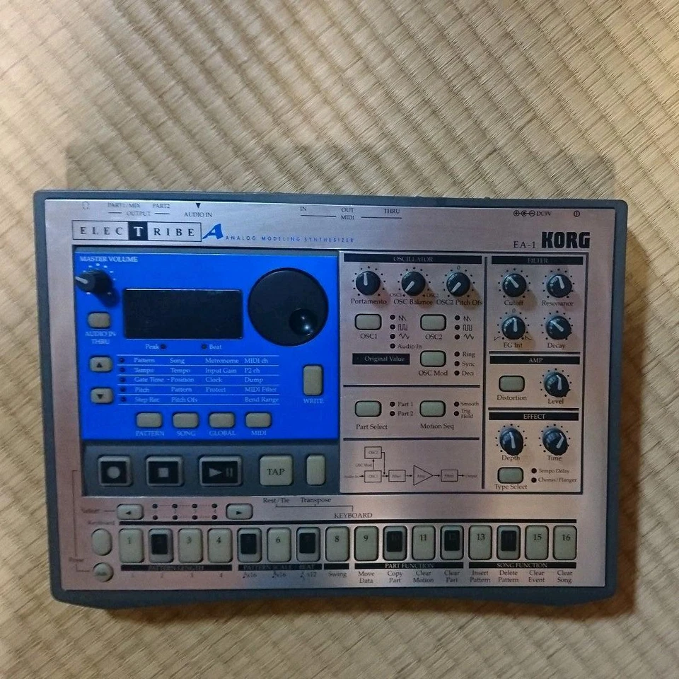 KORG EA-1 Electribe Analog Modeling Synthesizer Silver Very Good - Image 1 of 1