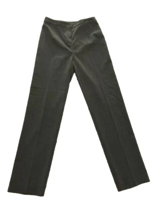 Hillard & Hanson Womens Size 4 Flat Front Straight Leg Dress Pant Mid Rise Gray - Image 1 of 4