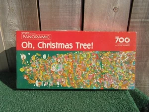 Vintage Springbok Oh, Christmas Tree 700+ Piece Panoramic Jigsaw Puzzle - Picture 1 of 11