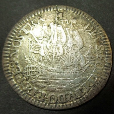 Certificate of Authenticity Silver 1678 Colonial New York Ship Shilling 3 masted - Image 1 of 4