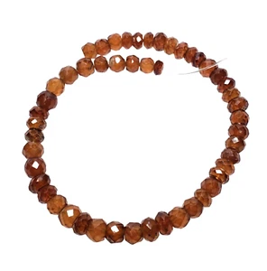 Honey Citrine Faceted Rondelle Beads 6mm 8" Strand FREE SHIPPING - Picture 1 of 1
