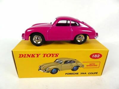 Dinky Toys 182 - PORSCHE 356 A coupé, rose 1:43, Atlas - Photo 1/4