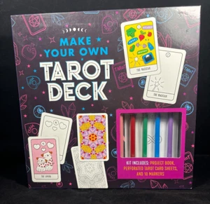 Tarot Deck Set selber machen enthält Projektbuch, perforierte Taro Karten NEU - Bild 1 von 6