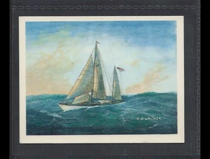 GYPSY MOTH IV - Sir Francis Chichester - 30 + year old English Card # 28 - Picture 1 of 2