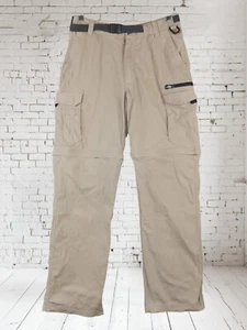 The B.C. Clothing Men's Size SX32 30x32 Cargo Beige Pants Belt Buckle Pockets - Picture 1 of 4
