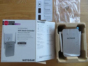 NET GEAR AC1200 dual band range WiFi mesh EXTENDER/booster w/MU~MIMO/orig. BOX - Photo 1/6