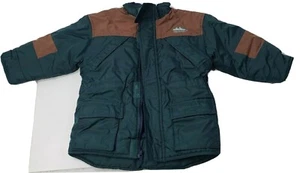 Vintage OshKosh B'Gosh colorblock Jacket Boys Size L (4T) Snow Winter ski green - Picture 1 of 12