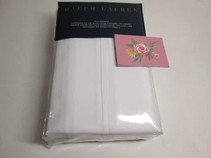 NUEVA Falda Doble Ralph Lauren Palmer Percale 39x76x18 ~ Esmoquin Blanco $115 Nueva - Imagen 1 de 5
