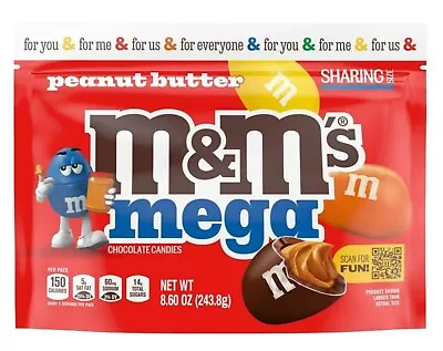 M&Ms peanut butter Mega sharing size 243.8g expiry date 06/26 - shipping from Germany - Image 1 of 4