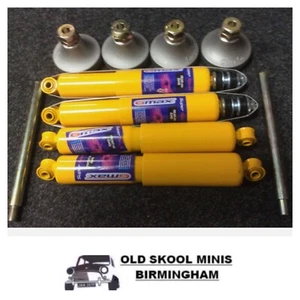 CLASSIC MINI GMAX FRONT & REAR SPORT SHOCK ABSORBERS + HI-LO ADJ SUSPENSION KIT - Picture 1 of 1