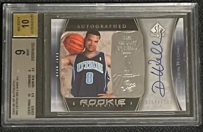 2005-06 SP Authentic Deron Williams Rookie RC Auto #768/1299 BGS 9 Auto 10 - Image 1 of 2