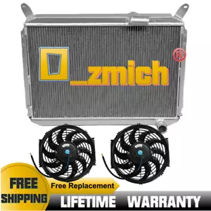 3Row Aluminum Radiator+Fan For 1984-1988 1985 1986 Nissan 300ZX Z31 VG30 3.0L V6 - Picture 1 of 9