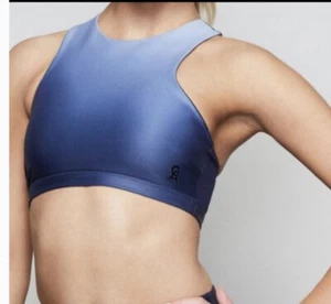 BUON REGGISENO SPORTIVO AMERICAN GA Empower ombré blu racerback rete posteriore taglia 2 Nuovo! - Foto 1 di 10