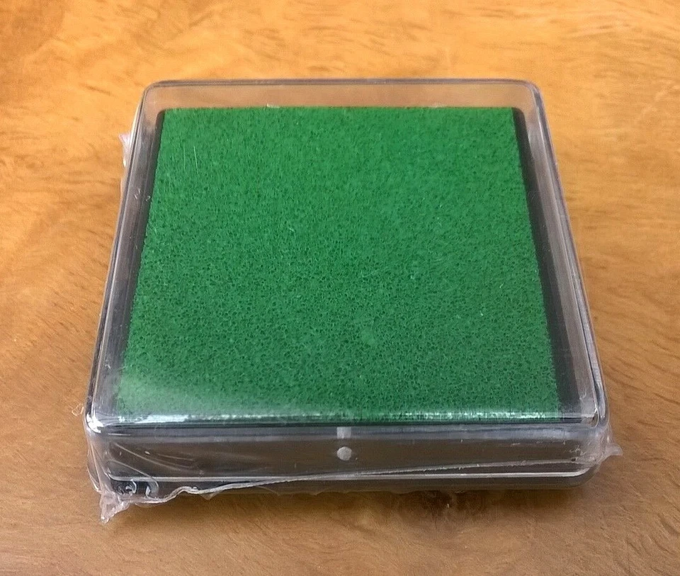 GREEN INK PAD 35mm x 35mm - Image 1 of 1
