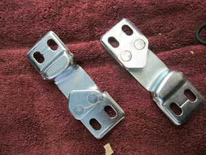 Pair Door Latch Striker Plates 1952-59 Chevy/GMC Truck Will Fit 60-63 - Picture 1 of 1