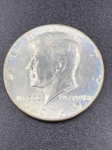 Medio dólar conmemorativo Kennedy 1969-D de plata 40 % BU - Imagen 1 de 2