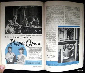 PUPPET OPERA & THEATRE WORKSHOP 1940 PICTORIAL ERNEST WOLFF CREATIONS - Picture 1 of 2