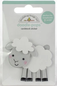 Doodlebug Doodle-Pops 3D Stickers-Little Lamb - Picture 1 of 1