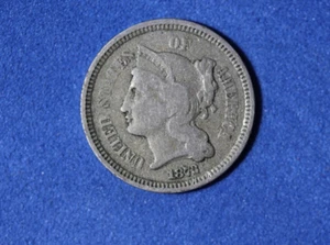 ESTATE FIND 1873- Three Cent Nickel #P30002 - Picture 1 of 2