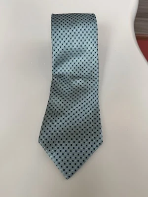 Corbata para hombre Saddlebred corbata seda mezcla poliéster patrón verde a cuadros Foto 1 de 3