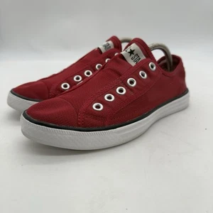 Converse Chuck It Women's Size 7 Shoes Black Red White Mesh Slip On Low Sneakers - Picture 1 of 7