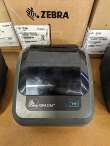 Zebra GK420D Thermal Label Printer with Adapter - Picture 1 of 5