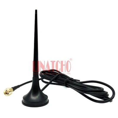 3DB 824-960 1710-2170MHz GSM 2G 3G Small Omni Magnetic Base Antenna SMA Male - Image 1 of 4