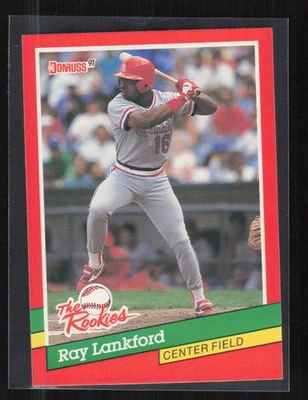 1991 Donruss The Rookies #8 Ray Lankford St. Louis Cardinals - Image 1 of 2
