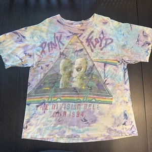 Camiseta rara 1994 Pink Floyd Division Bell Tie-Dye Tour puntada única colinas cortas - Imagen 1 de 11