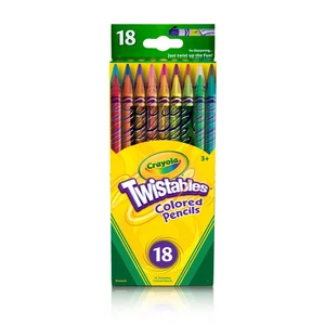 Lápices de colores no tóxicos Crayola Twistables colores surtidos sin afilar 18 ct - Imagen 1 de 1