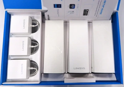 Linksys Velop WHW0303 Tri-Band AC2200 Mesh WiFi System – 3-Pack, White, Open Box - Image 1 of 4
