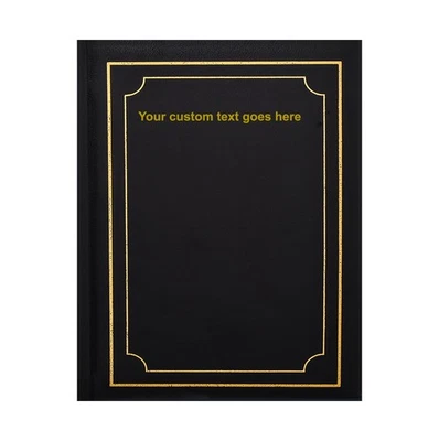 Personalised Text Large Black Self Adhesive Photo Album with 40 Sheets, 80 Sides - Image 1 of 4