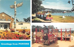 PONTINS LITTLE CANADA HOLIDAY CENTRE WOOTTON ISLE OF WIGHT POSTCARD c.1970'S - Picture 1 of 2